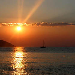 Sunset on the sea - Mediteranean